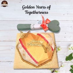 Order Online Anniversary Theme Cake Delivery in Gurgaon