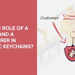 What is the role of a customer and a manufacturer in making Custom Keychains?