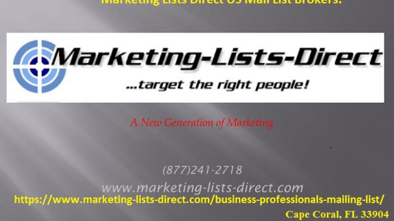 Mail Marketing Lists Campaign Provider