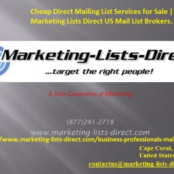 Cheap Direct Mailing List Services 
